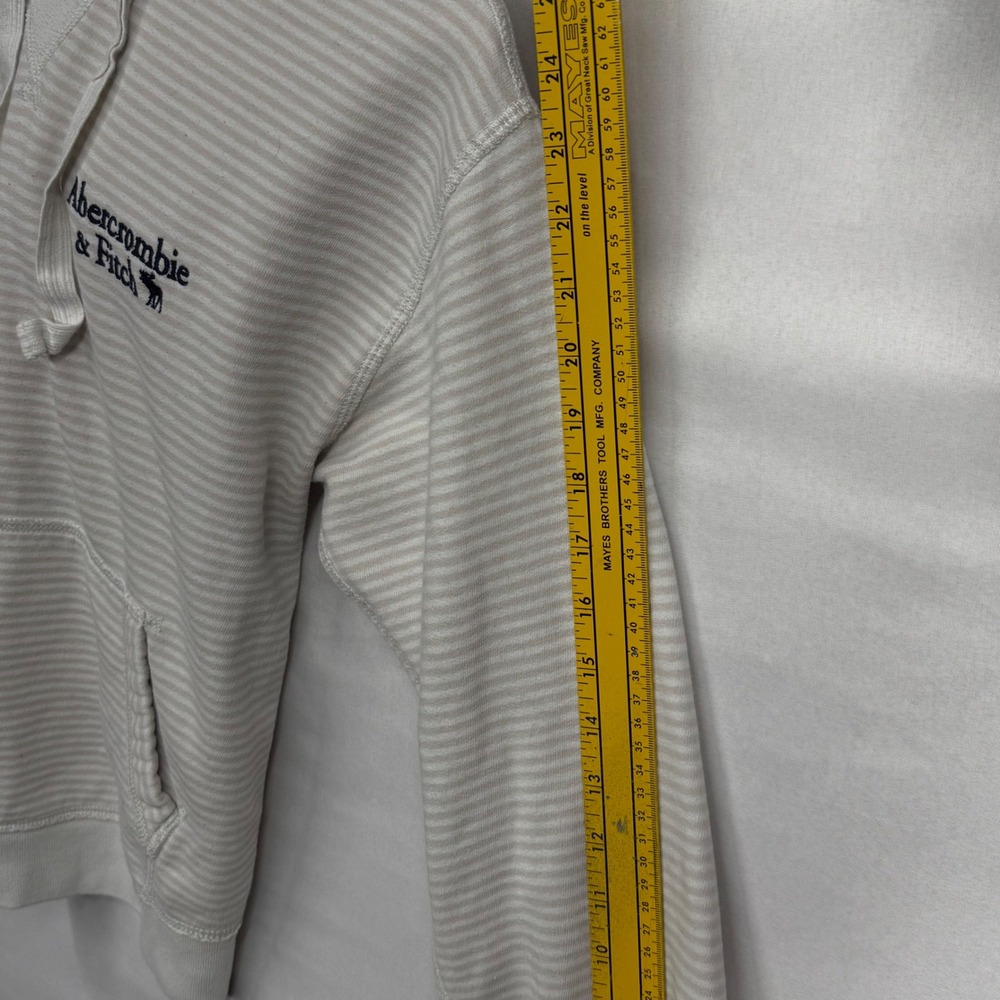 Abercrombie Fitch Striped Hoodie Pullover Casual Athleisure Women's Size M - Picture 9 of 13